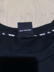 Evisu Black T-Shirt with Gold Logo