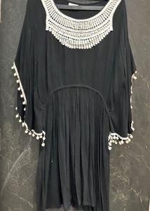 Black Kaftan-Style Dress