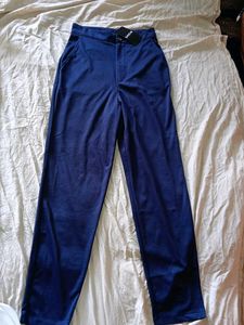 SHEIN Blue High Waisted Pants