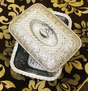 Modern Plastic Dishes & Boxes Silver Colour