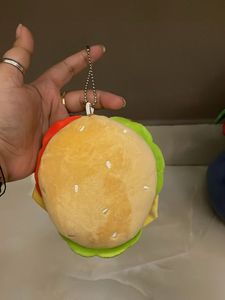 Cute Hamburger with Keychain