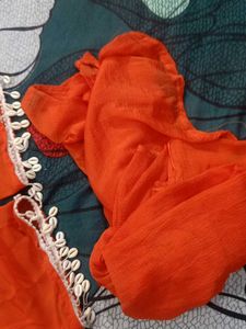 Orange Kurta Set