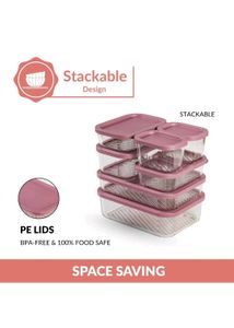 Glass Food Storage Containers - Set of 7