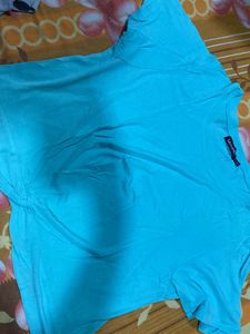 Crop Top In Sea Green Colour