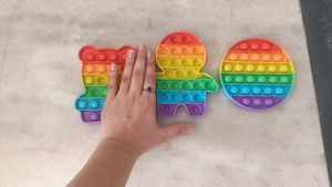 Rainbow Pop-It Fidget Toys Set