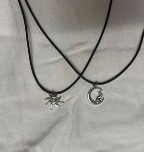 Sun &amp; Moon Cat Pendant Necklaces