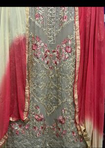 Embroidered Kurta Set with Dupatta