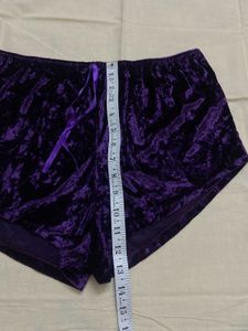 Velvet Pajama Shorts