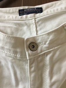 Bare Denim White Trousers