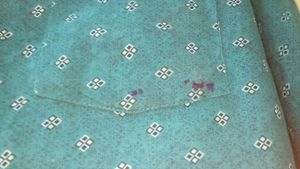 Blue Patterned Button-Down Shirt