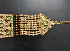 Exquisite Kundan Pearl Bracelet