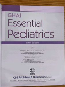 Ghai Essential Pediatrics - 9th Edition