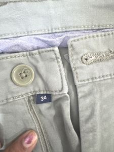 Casual Olive Green Pants