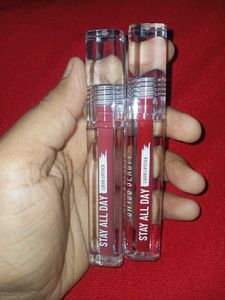 Swiss Beauty Stay All Day  Lipstick Set Of 2