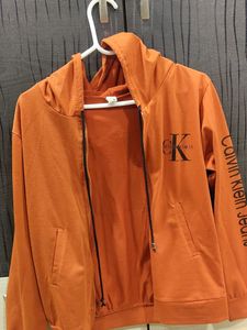 Hoodie Jacket Zip Closure - Bronze Colour