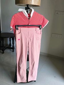 Cute Striped Top &amp; Pink Pant