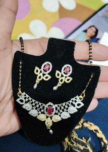 AD Mangalsutra with Earrings