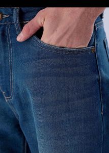 Men's Blue Wide Leg Jeans