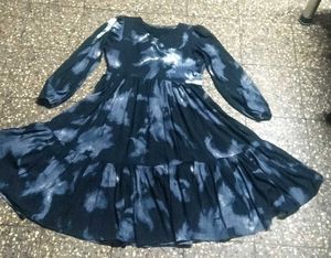 Tie-Dye Tiered Maxi Dress