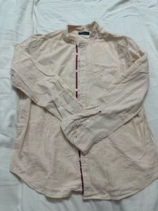 Casual Band Collar Shirt