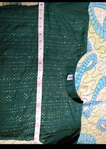 Green Kurta pant set