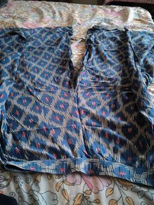Ethnic Blue Printed Fabric