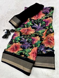 FESTIVAL 🧧🪔 SELL ELEGANT FLORAL PURPLE 💜 SAREE