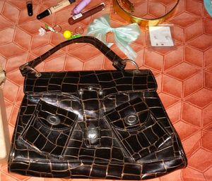 Stylish Crocodile Pattern Handbag