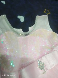 Pink Flower Girl Dress