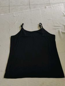 Simple Black Spaghetti Strap Tank Top