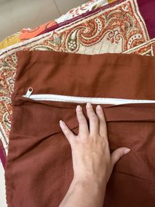 Elegant Embroidered Cushion Cover Set (5 pcs)