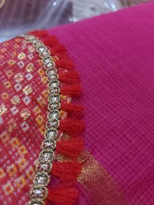 Pink Saree New With Tag