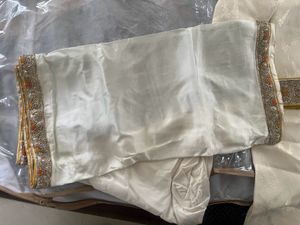 Cream Jacquard Sherwani for Men
