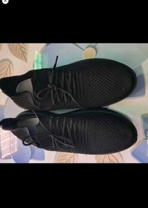 Black Knit Sneakers
