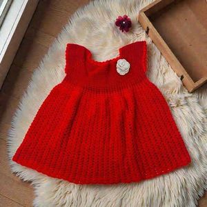 Handmade Red Crochet Baby Dress