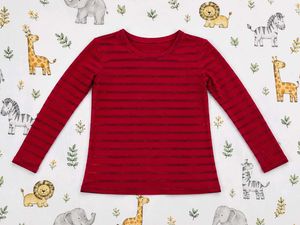 Red Striped Long Sleeve Tee