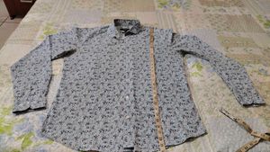 Men's Floral Print Long Sleeve Shirt