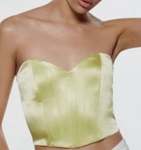 Zara Lime Green Corset Top