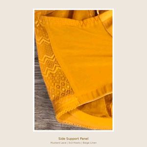 34 GG Yellow Lace Bra