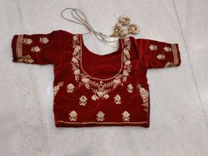 red velvet bridal lehenga