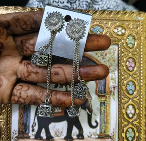 Boho Jhumka Earrings