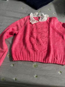 Cute Pink Knit Sweater