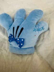 Blue Minnie Mouse Plush Hand Pillow
