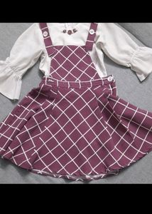 Pinfore Drass With White Top