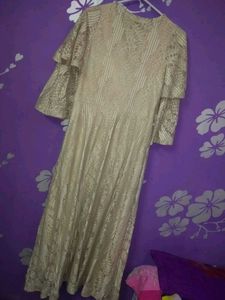 Elegant Cream Lace Dress