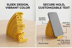 Customizable 3D Printed Phone Stand