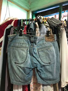 Light Wash Denim Shorts