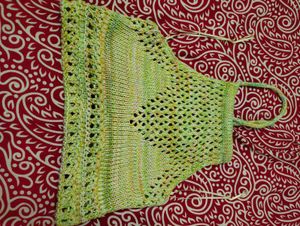 Crochet Knit Halter Top