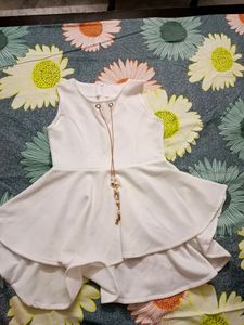 Women's white colored top-S Size