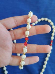 Unused Long Elegant Beaded Necklace